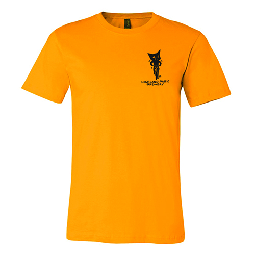 yellow Sad Cat Cycle T-shirt