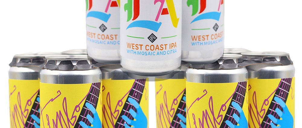 Timbo Pils and Hello LA cans