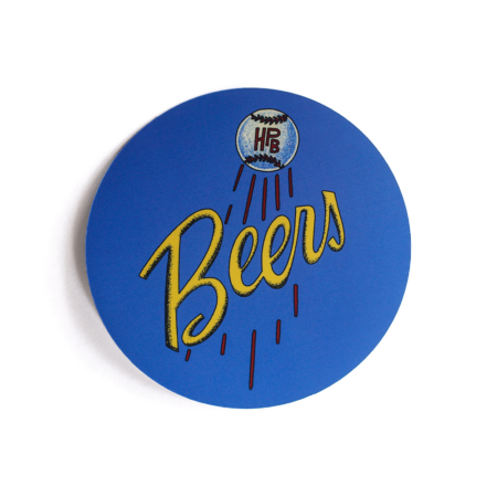 Beers baseball sticker