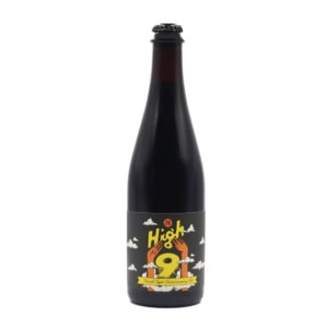 High 9 anniversary beer bottle photo