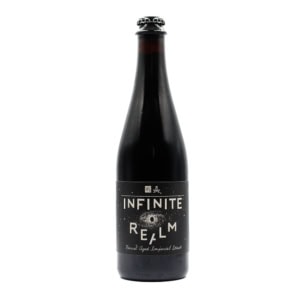 Photo of Infinite Realm bottle photo on white.