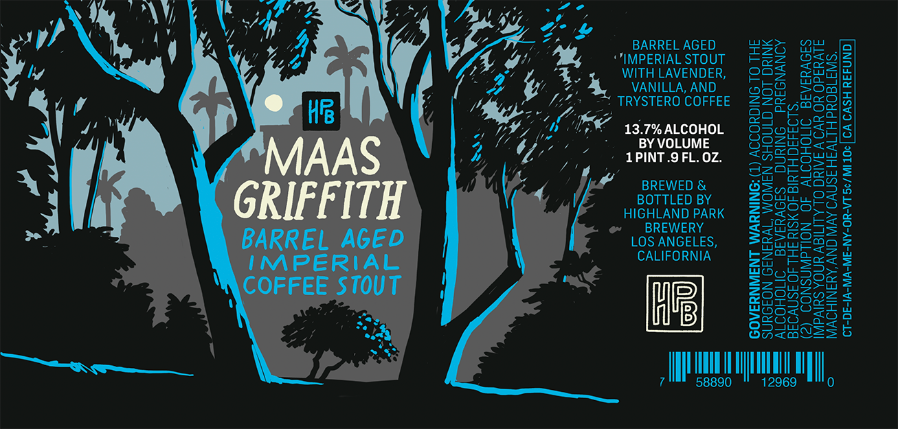 Maas Griffith bottle label