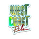 West Coast Pils holographic sticker