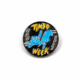 The Timbo Week Pin (2025) features "Timbo Week 2025" in yellow, blue hands making hand signs in the center, and "HPB" on the left side, all set against a black background.