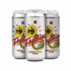 Three cans of Festbier German Style Lager, perfect for any Los Angeles beer enthusiast or local can release. The striking design features a yellow tuba, red festive script, and black accents on a crisp white background.