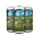 Three cans of DDH West Coast Pilsner with colorful artwork featuring a lion, swan, ducks, and green landscape with mountains, trees, and a blue sky in the background.