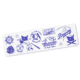 The HPB Baseball Sketch Sticker (2 pack) features white rectangular stickers with blue baseball-themed designs, including cats with bats, baseballs, and Highland Park Brewery logos.