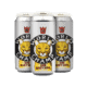 Three silver beer cans labeled "World Champ DDH Hazy DIPA" with an illustrated lion’s face and a red crown logo reading "HB." Perfect for those seeking upcoming beer releases and events or exploring the vibrant Los Angeles beer scene.