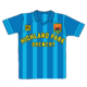 A blue soccer jersey with darker blue vertical stripes, “HIGHLAND PARK BREWERY” in yellow text across the front, a logo patch on the left chest, and an initial patch reading “HPB” on the right chest.