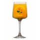 A glass of golden beer in a stemmed HPBxMon Tumbler features the text "Highland Park Brewery Monkish" and two orange flowers with green leaves on the front.